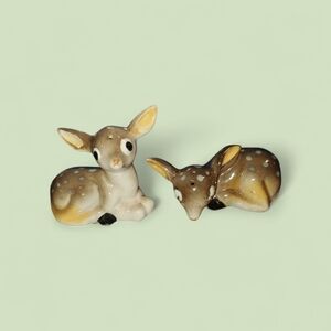 Vintage Laying Fawn salt and pepper shakers